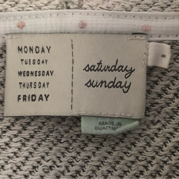 Anthropologie Saturday Sunday Gray Crop Hoodie Small - Picture 2 of 11